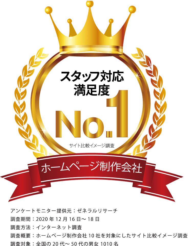 スタッフ満足度No.1